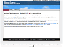 Tablet Screenshot of minigolf-anlage.de